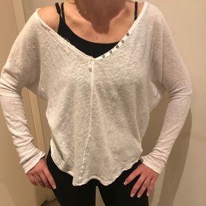 Free People wide neck top